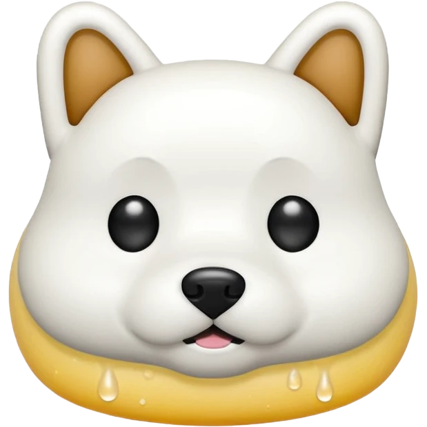dog shaped soap bubbly emoji