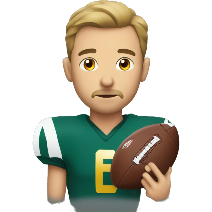 Man watching football emoji