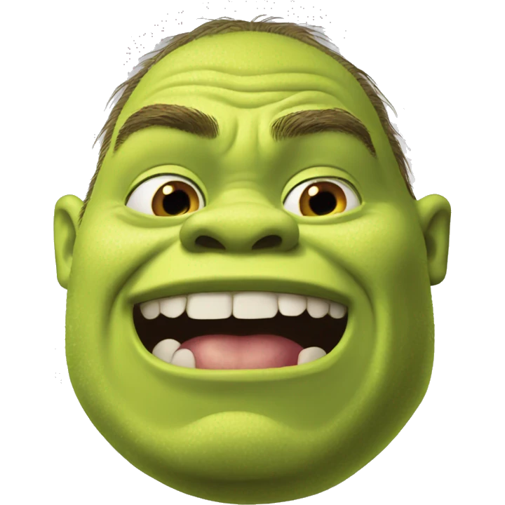 Shrek drooling emoji
