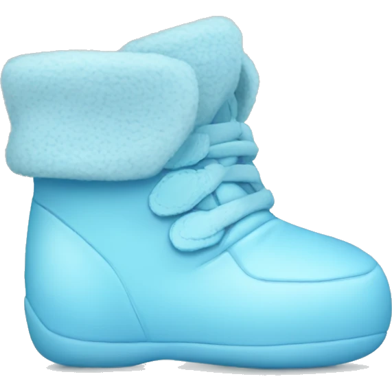 Baby blue booties emoji