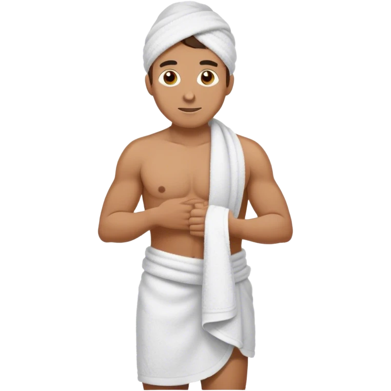 body towel male emoji