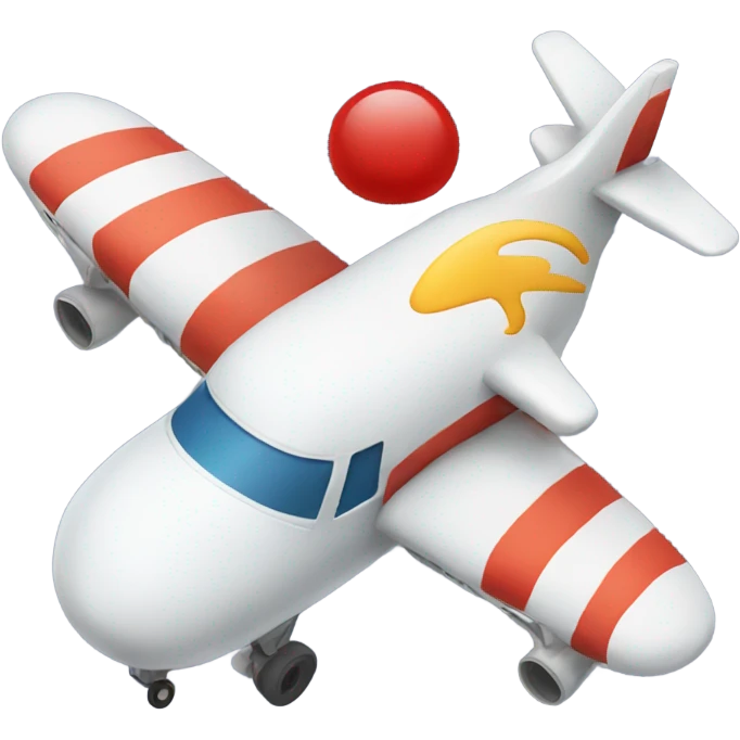 Happy plane emoji