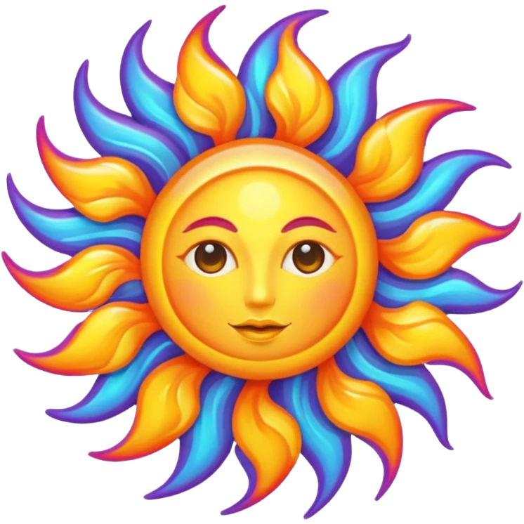 Trippy Sun  emoji