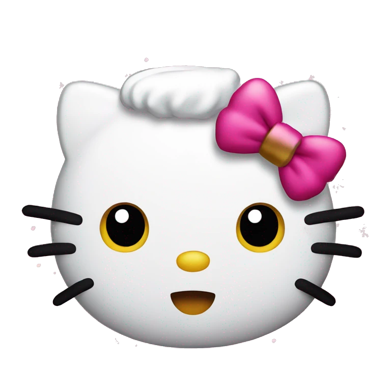 Christmas hello kitty pink emoji