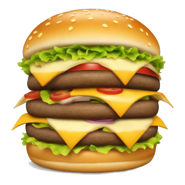 burguer with only burguer and cheese emoji