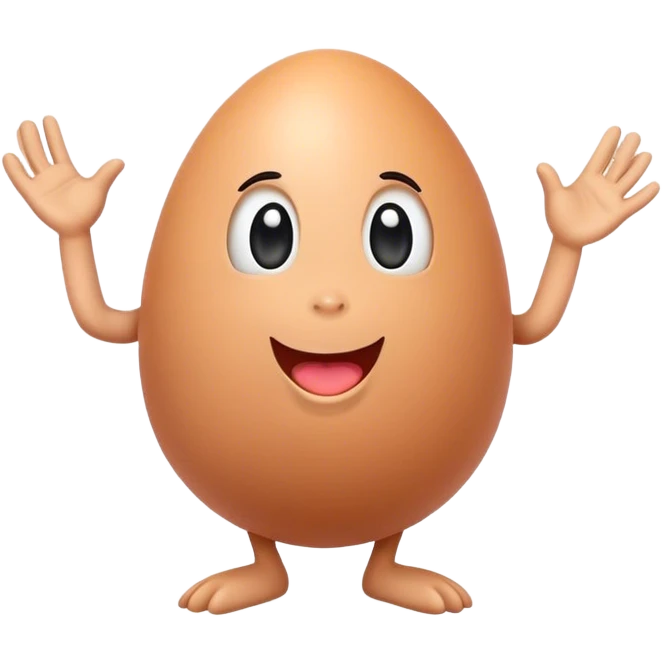 Egg dancing emoji