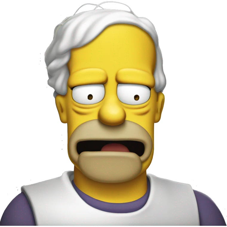 Homer simpson mouth wateing for "priestly omelette" emoji