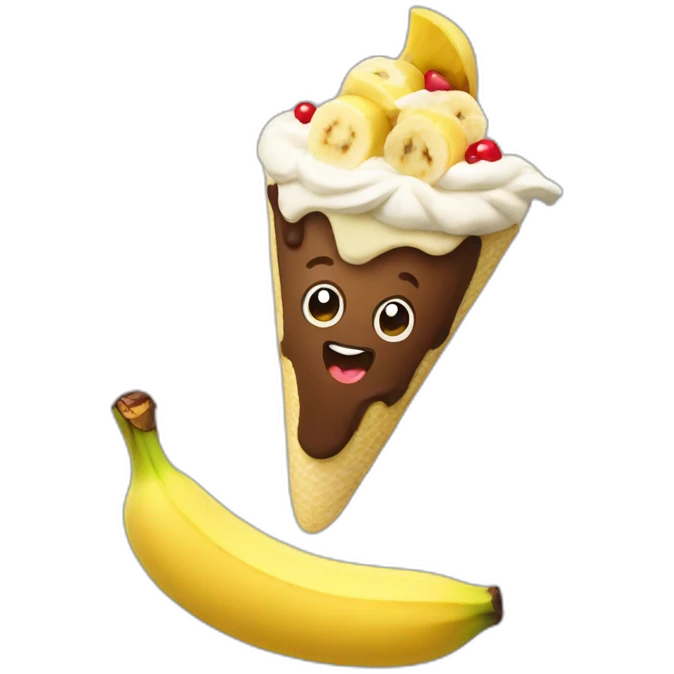 Banana split emoji