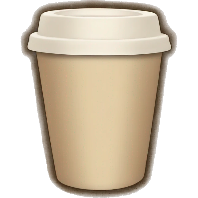 Beige asthetic coffetogocup emoji