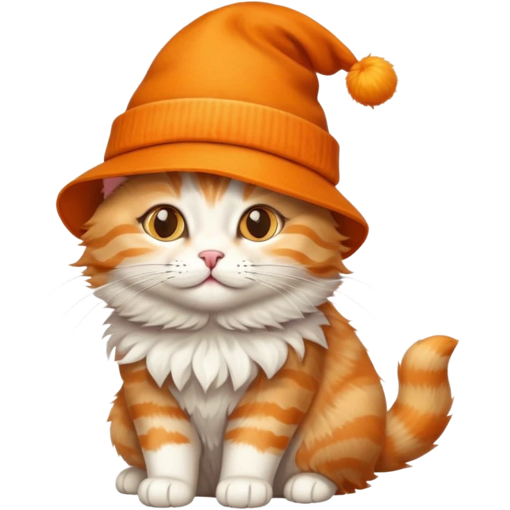 кошка в шляпе emoji