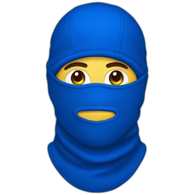 Royal Blue balaclava emoji