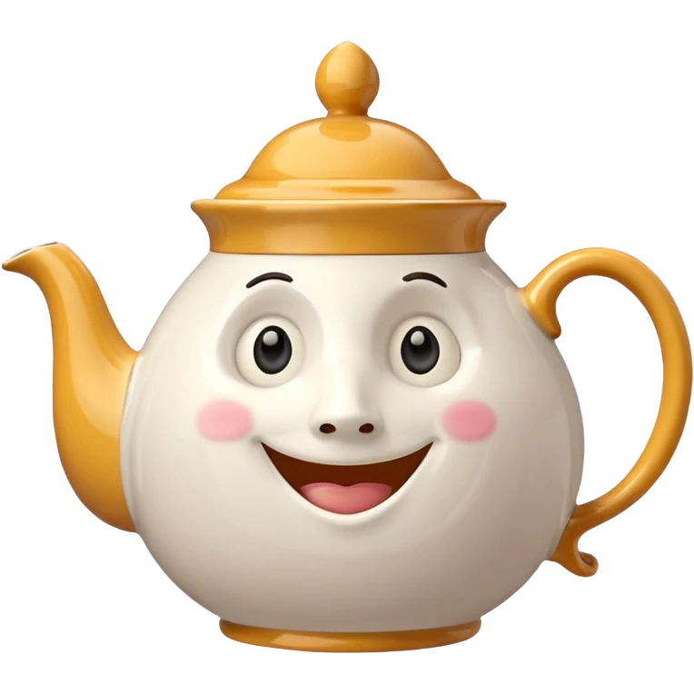 A character from the fairy tale Beauty and the Beast: Mrs. Potts, the lady who was turned into a teapot and retains the teapot's original form. emoji