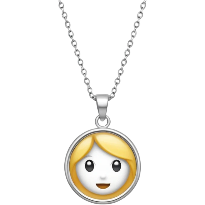 silver necklace emoji
