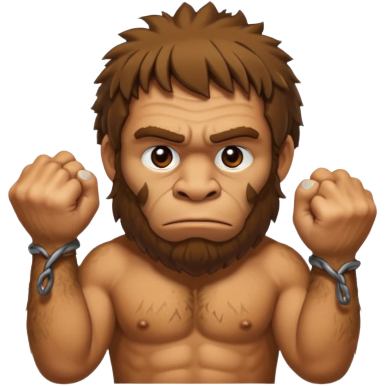 Can you make a emoji of a dumb Neanderthal  with his knuckles dragging on the ground? emoji
