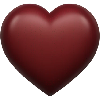dark red heart emoji