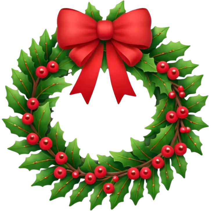 Christmas wreath emoji emoji