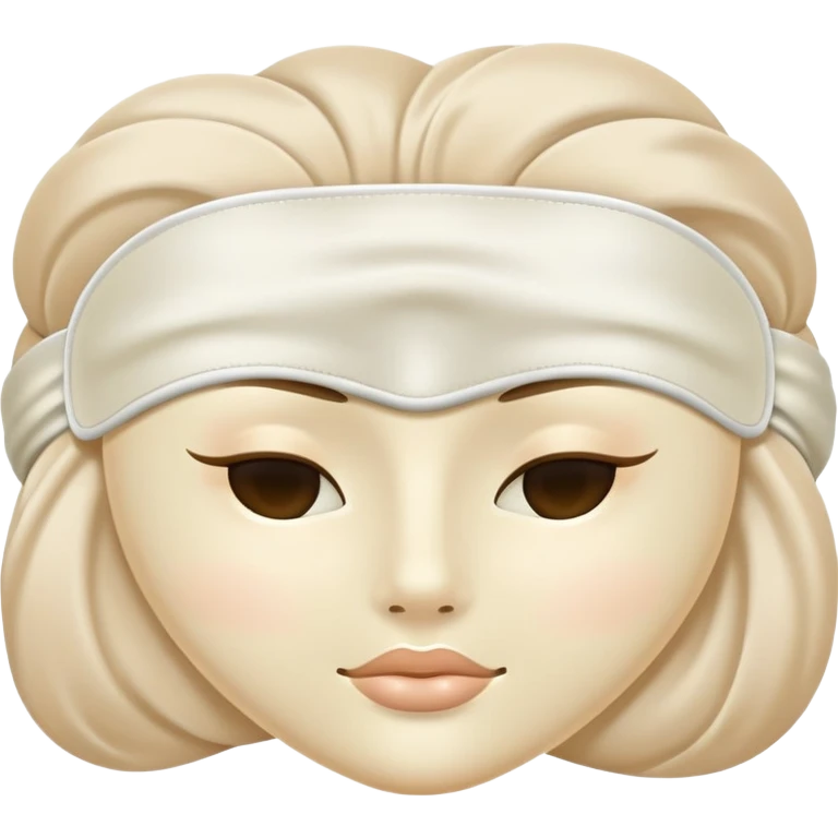 Pale beige sleeping mask  emoji