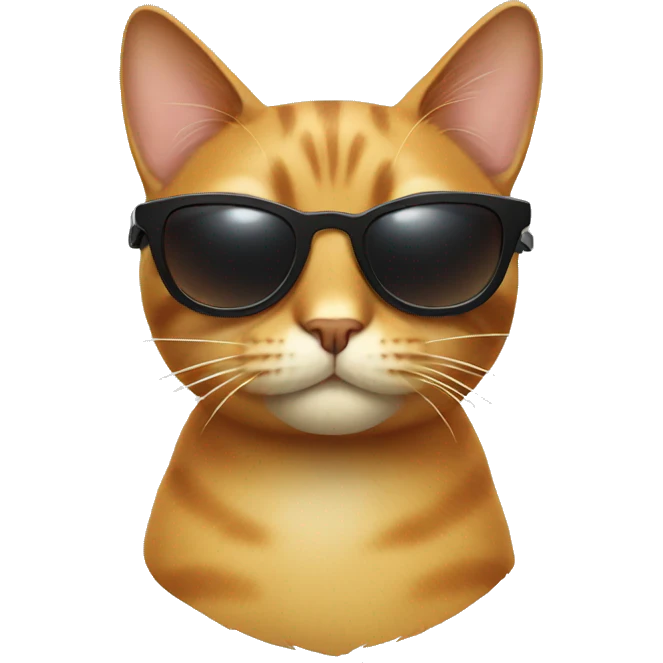 Cat with sunglasses emoji