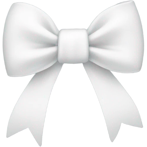 White bow  emoji