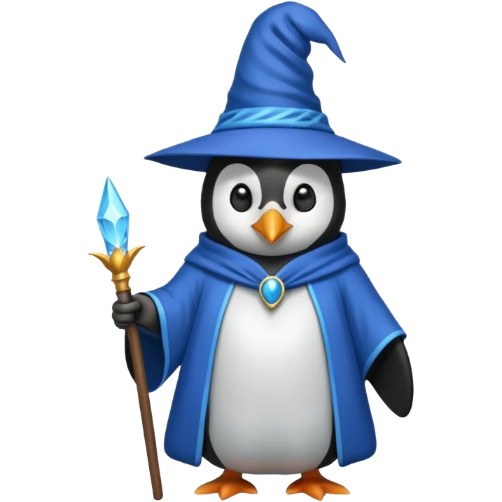 Penguin Wizard emoji