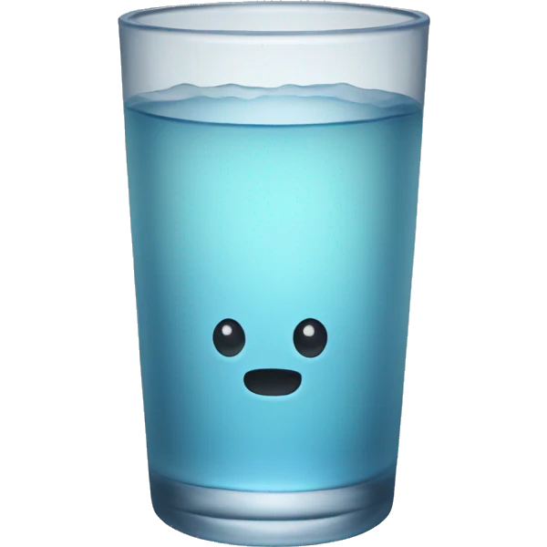 Only a glasswater emoji