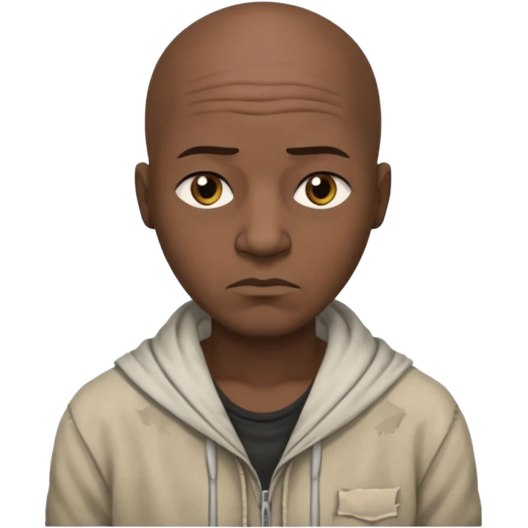 bald black man egypt poor emoji
