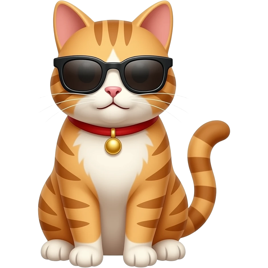 Cat wearing sunglasses emoji