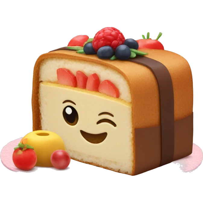 Bento cake emoji
