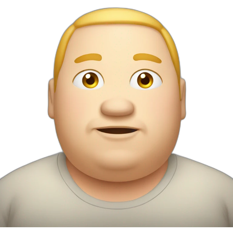 Fat person emoji