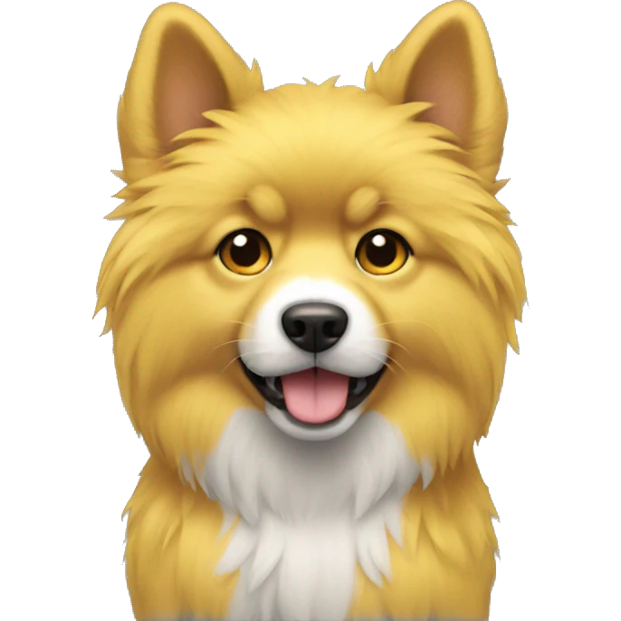 Dog yellow Furry  emoji