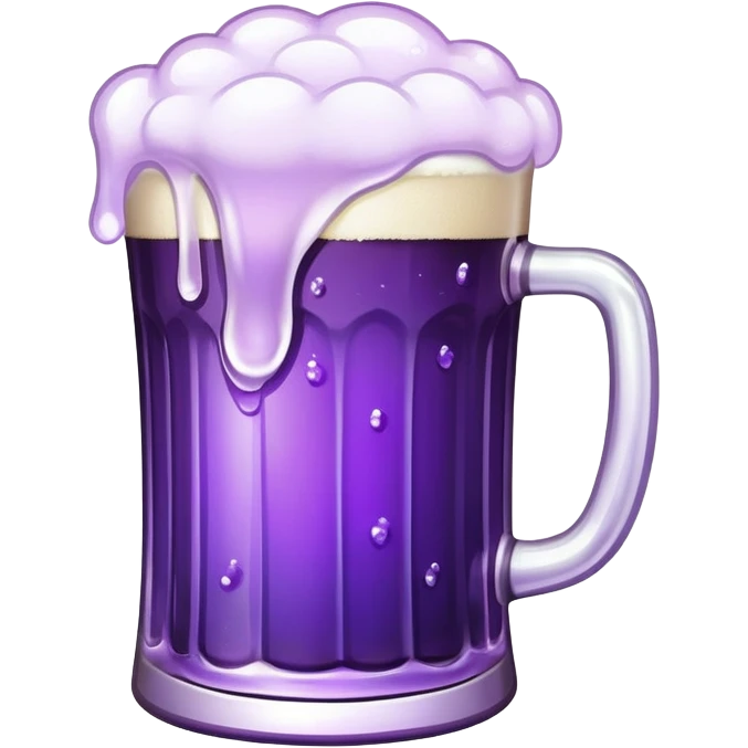 Make a purple beer emoji