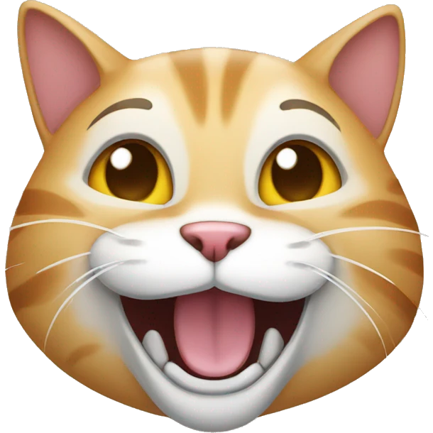 Cat lauging emoji