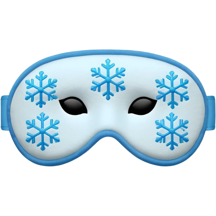winter sleep mask emoji