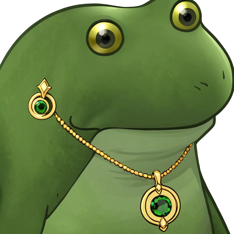 gold based swag  frog lady emoji