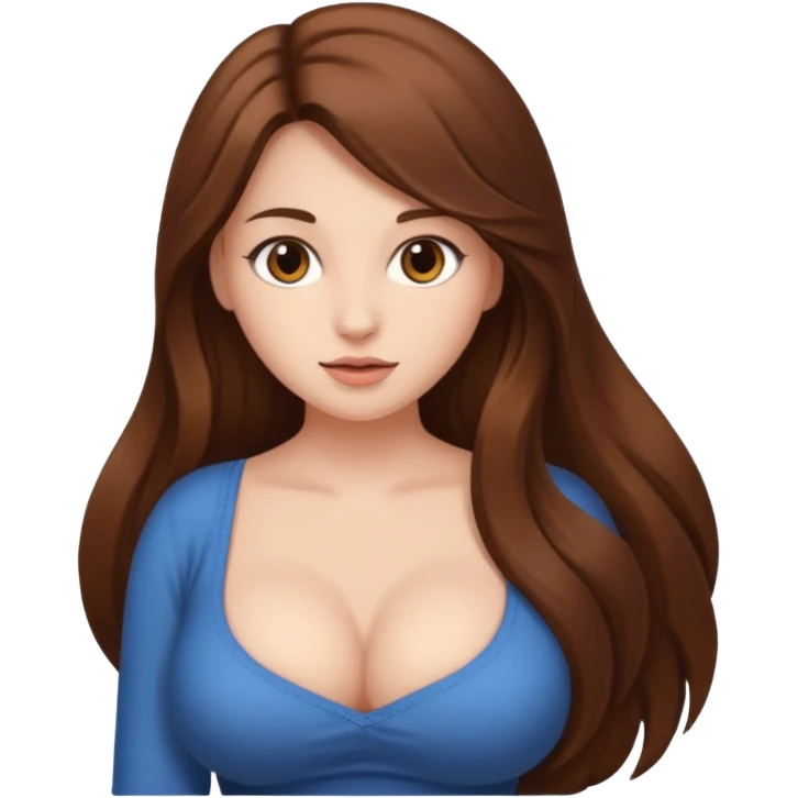 Big booby girl emoji