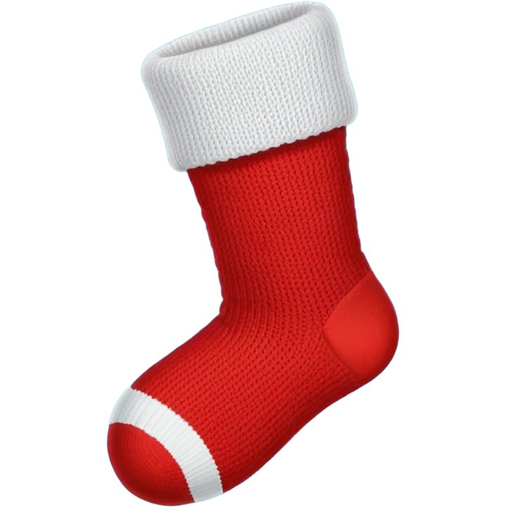 Christmas red sock emoji