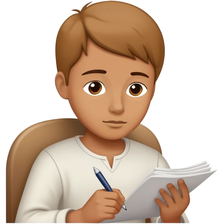 Person writing on paper with "Dear God" visible at the top of the page emoji
