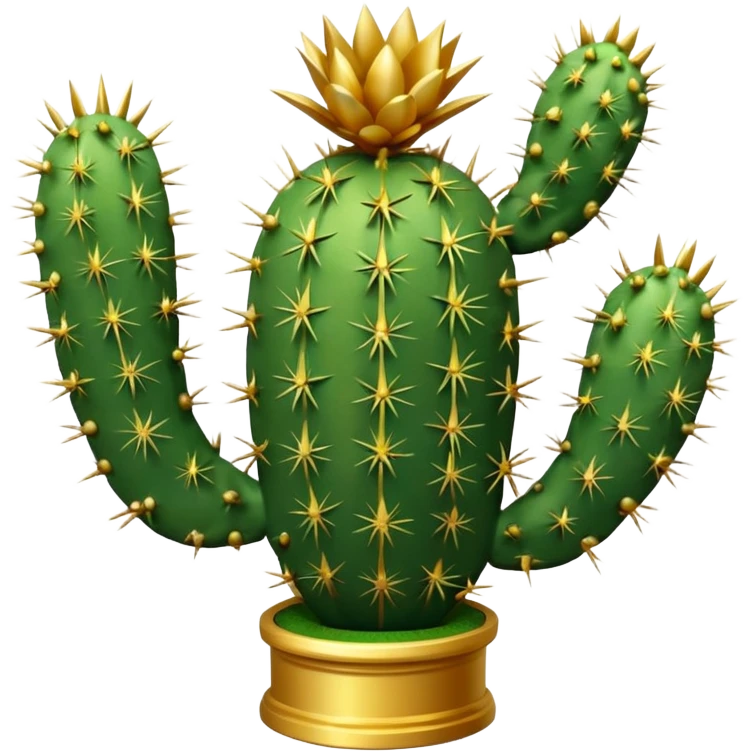 golf trophy shaped like cactus emoji