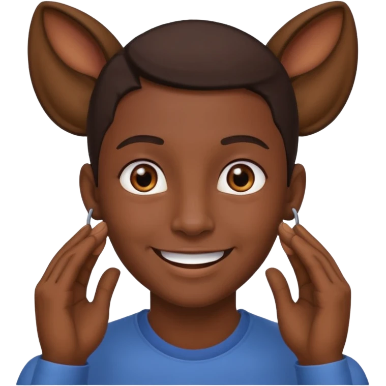 My imoti touch both ear emoji