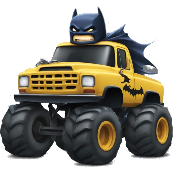 Batgirl monster killer truck emoji