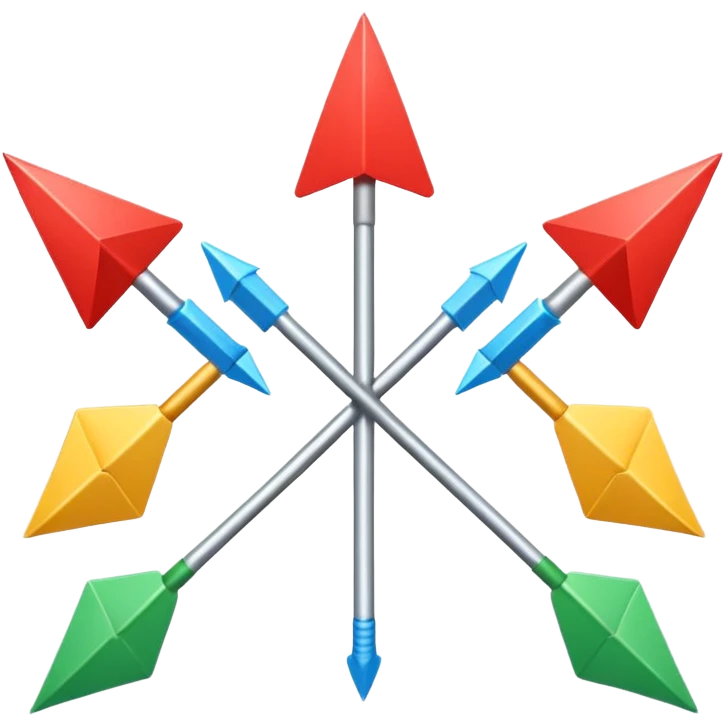 A flag with a green background, 3 arrows in the centre crossing eachother, and 12 stars arching over them. emoji