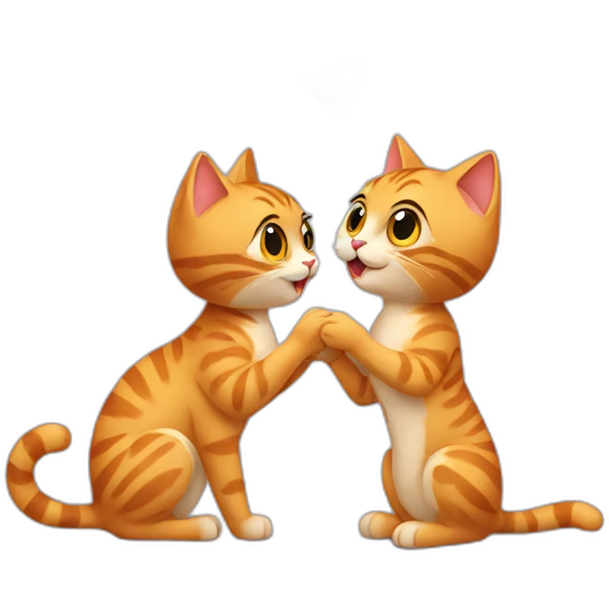 cats getting proposed to emoji