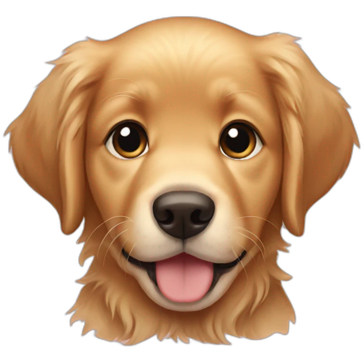 Puppy golden retriever emoji