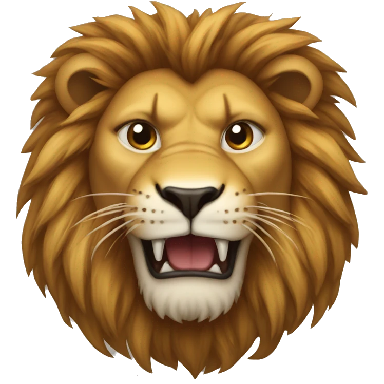 Mad lion emoji