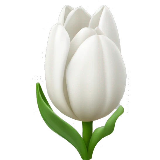 White tulps emoji