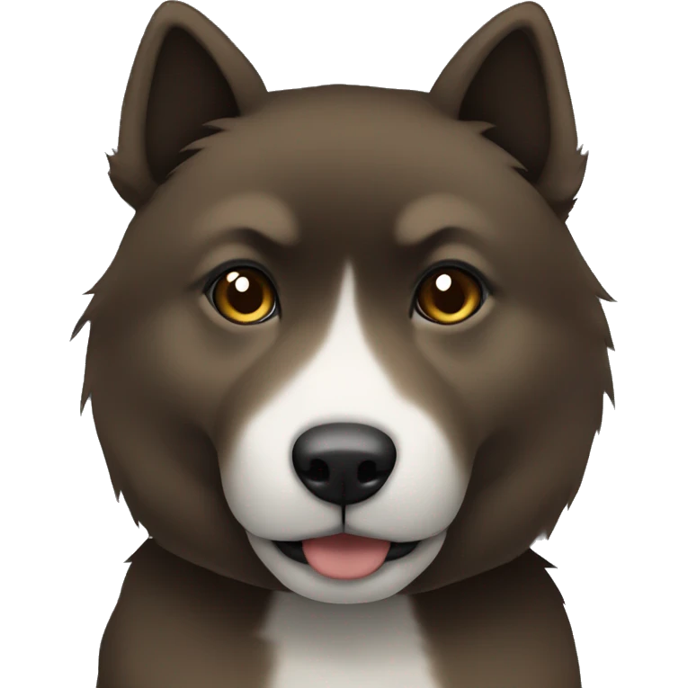 Dark brown Shikoku emoji