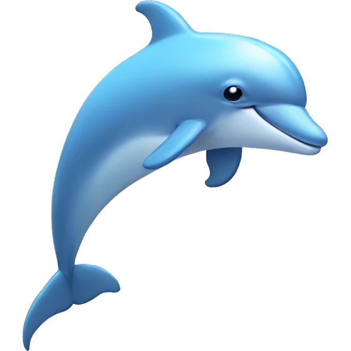 pastel blue dolphin  emoji