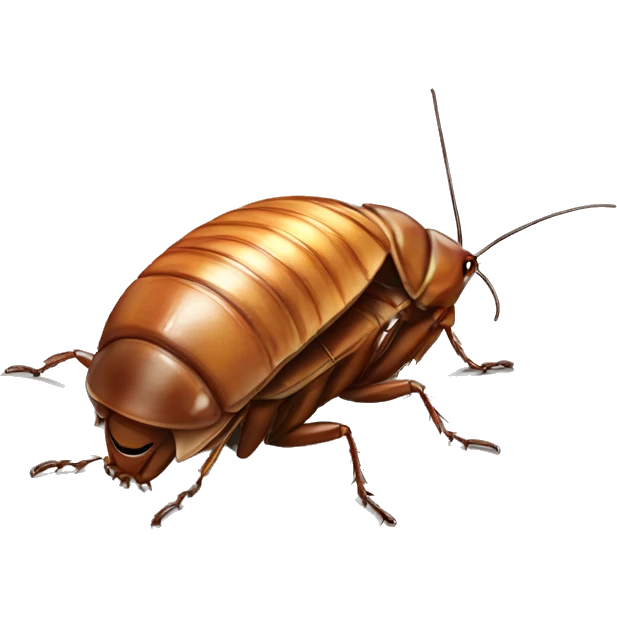 cockroach eating food emoji