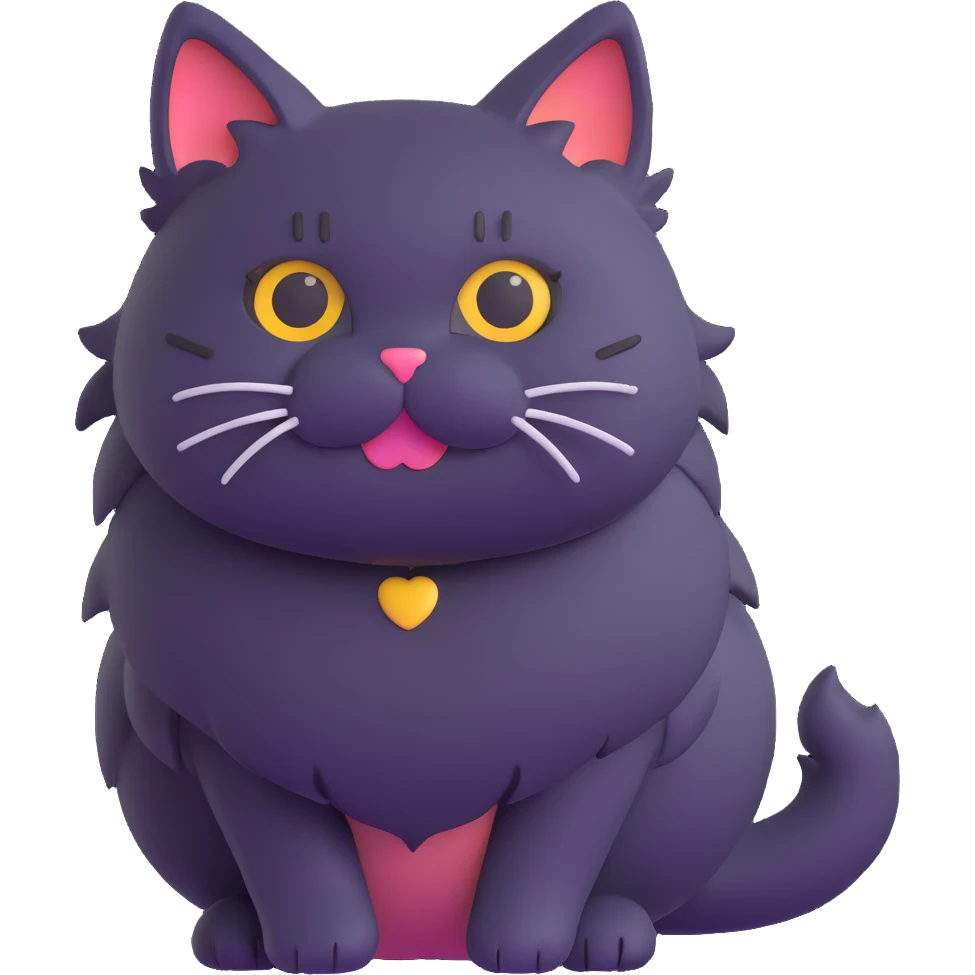 cute fluffy cat emoji