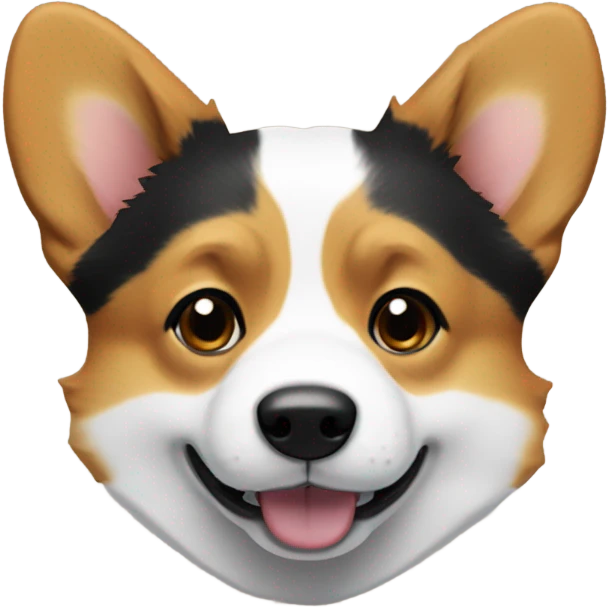 Tri color corgi emoji